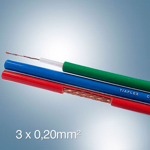 Cabo Vídeo Componente 3x0,20mm²