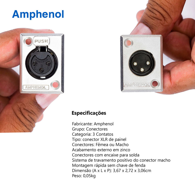 Medusa 6 Vias Montada com Conectores Amphenol