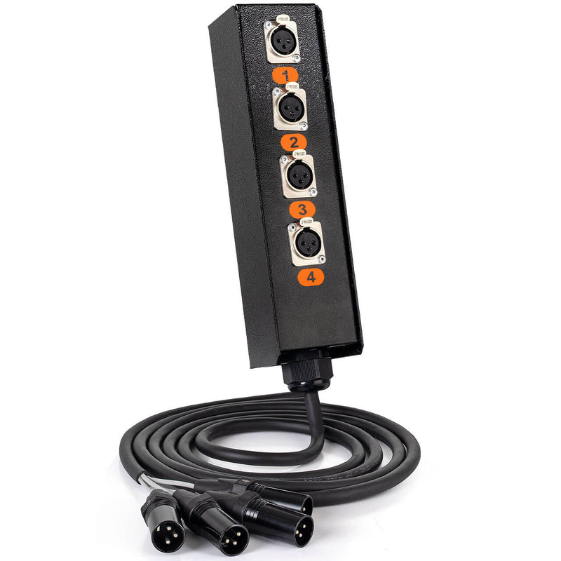 Medusa 4 Vias Montada Com Conectores Cirilo Cabos
