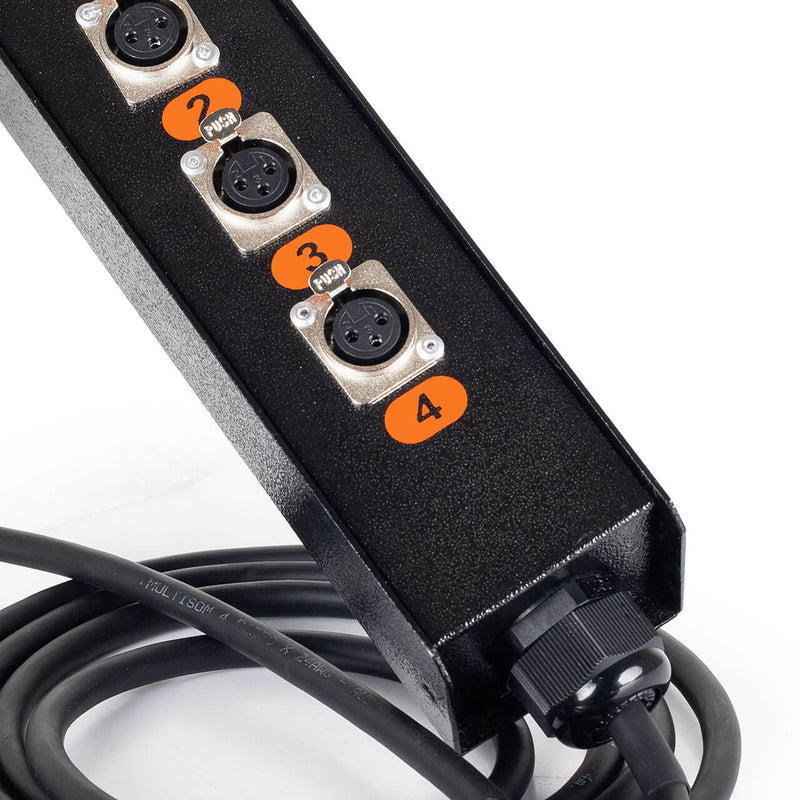 Medusa 4 Vias Montada Com Conectores Cirilo Cabos