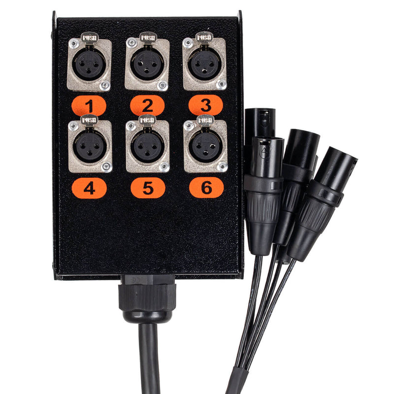 Medusa 6 vias Montada com Conectores Cirilo Cabos