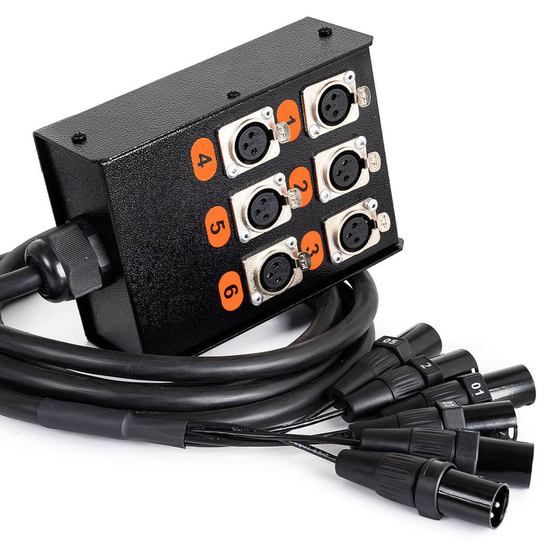 Medusa 6 vias Montada com Conectores Cirilo Cabos