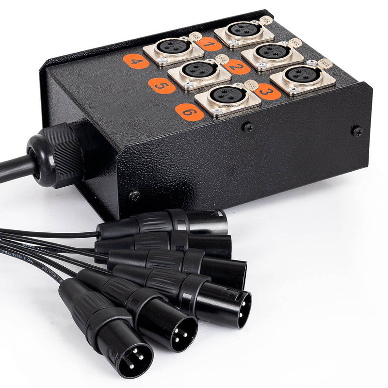 Medusa 6 vias Montada com Conectores Cirilo Cabos
