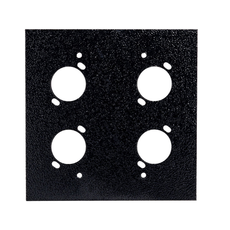 Espelho Metal 4x4 para 4 Conectores XLR Canon