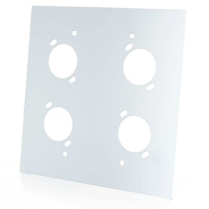 Espelho Metal 4 Furos 4x4 com Conector Combo Profissional Branco