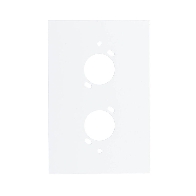 Espelho Metal para Conectores XLR Canon 4x2 - 2 Furos