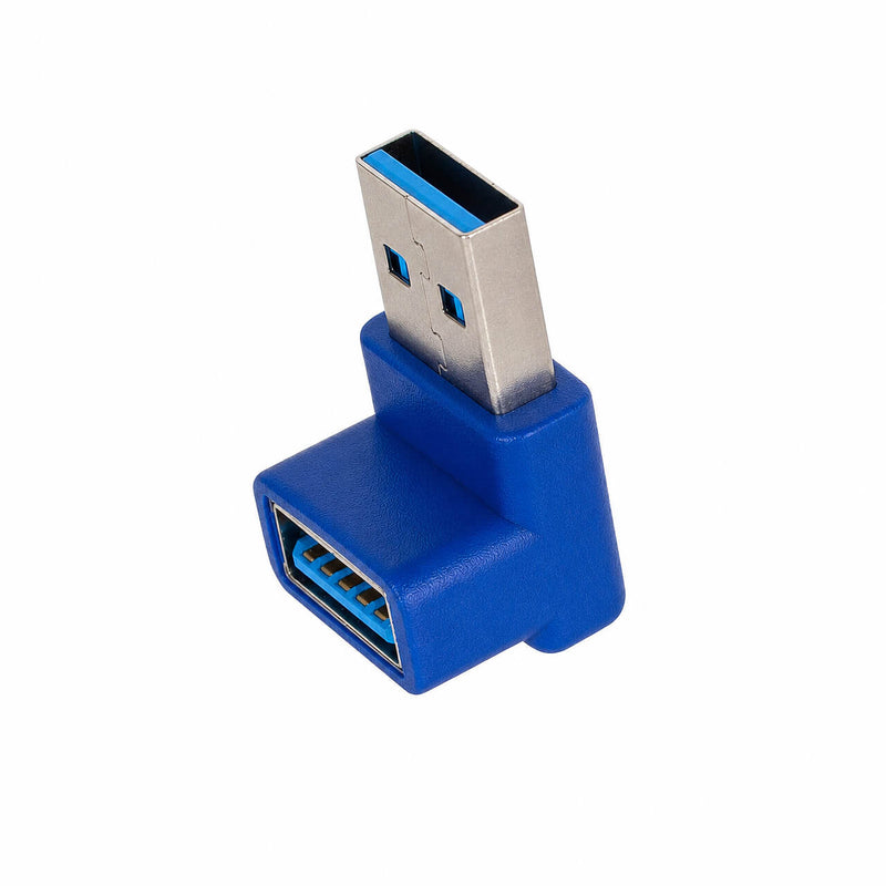 Adaptador USB 3.0 Macho Fêmea 90 Graus