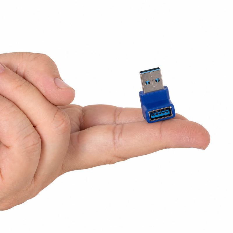 Adaptador USB 3.0 Macho Fêmea 90 Graus