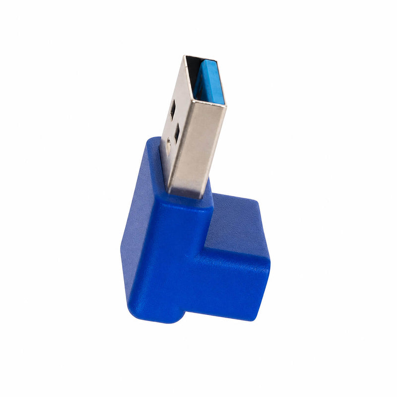 Kit com 10 Adaptador USB 3.0 Macho Fêmea 90 Graus