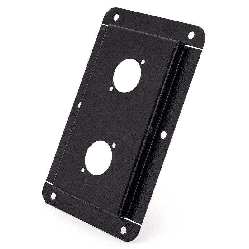 Espelho Metal Chanfrado para Conectores XLR Canon 4x2 - 2 Furos