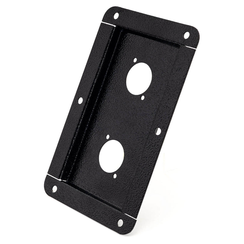 Espelho Metal Chanfrado para Conectores XLR Canon 4x2 - 2 Furos