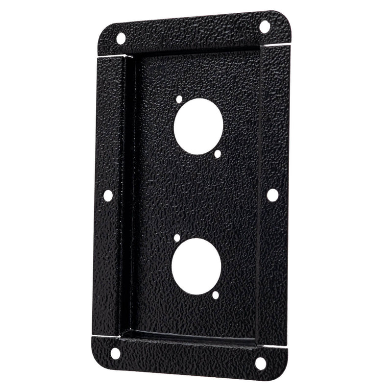 Espelho Metal Chanfrado para Conectores XLR Canon 4x2 - 2 Furos