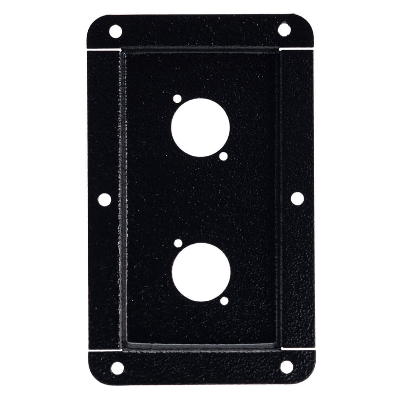 Espelho Metal Chanfrado para Conectores XLR Canon 4x2 - 2 Furos