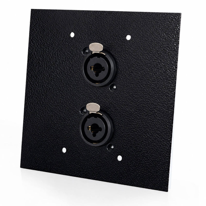 Espelho Metal 2 Furos 4x4 com Conector Combo Preto