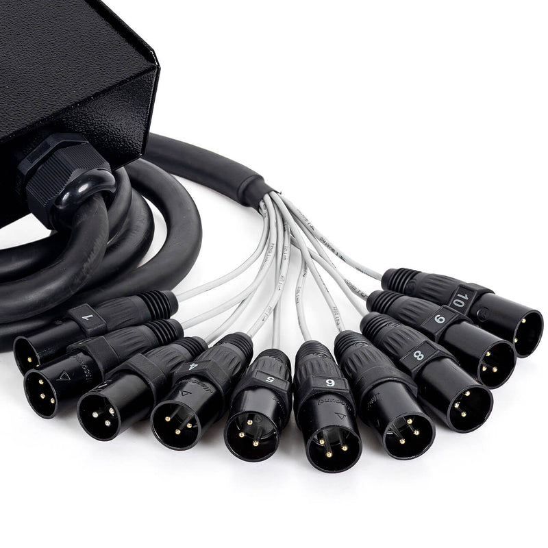 Medusa 10 Vias Montada com Conectores Profissionais