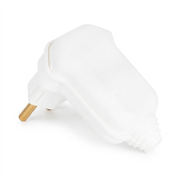 Plug Macho Tomada Elétrica Tripolar 90 Graus