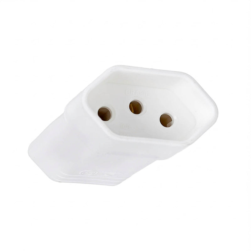 Plug Fêmea Tripolar 2P+T para Extensão Padrão NBR 14136