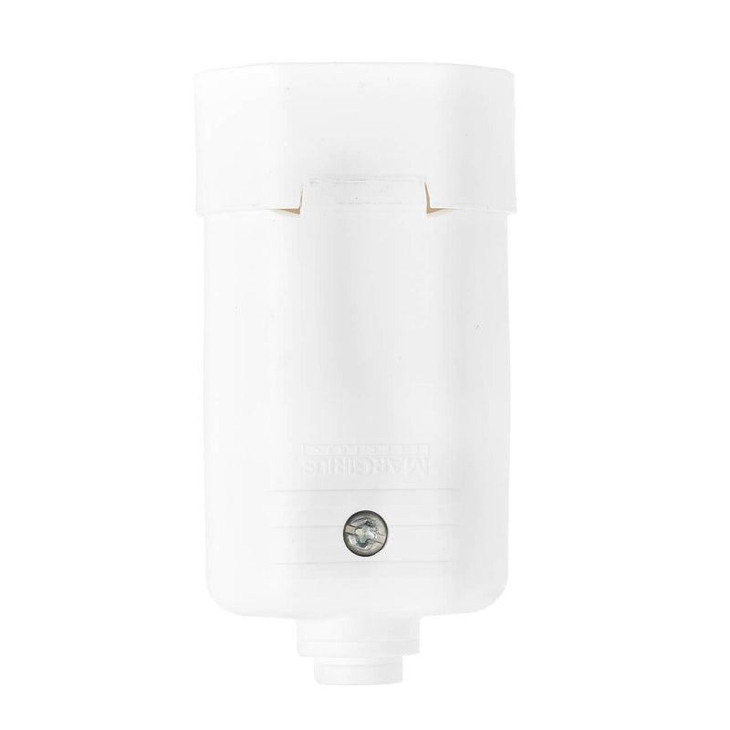 Kit com 5 Plug Fêmea Tripolar 2P+T para Extensão Padrão NBR 14136 20A Branco
