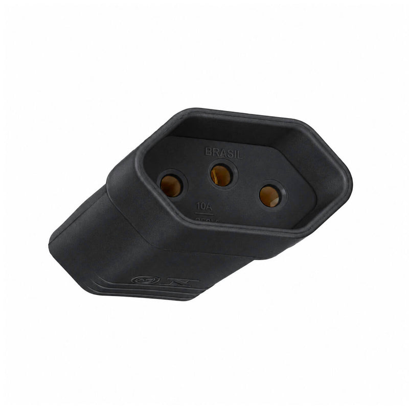 Plug Fêmea Tripolar 2P+T para Extensão Padrão NBR 14136
