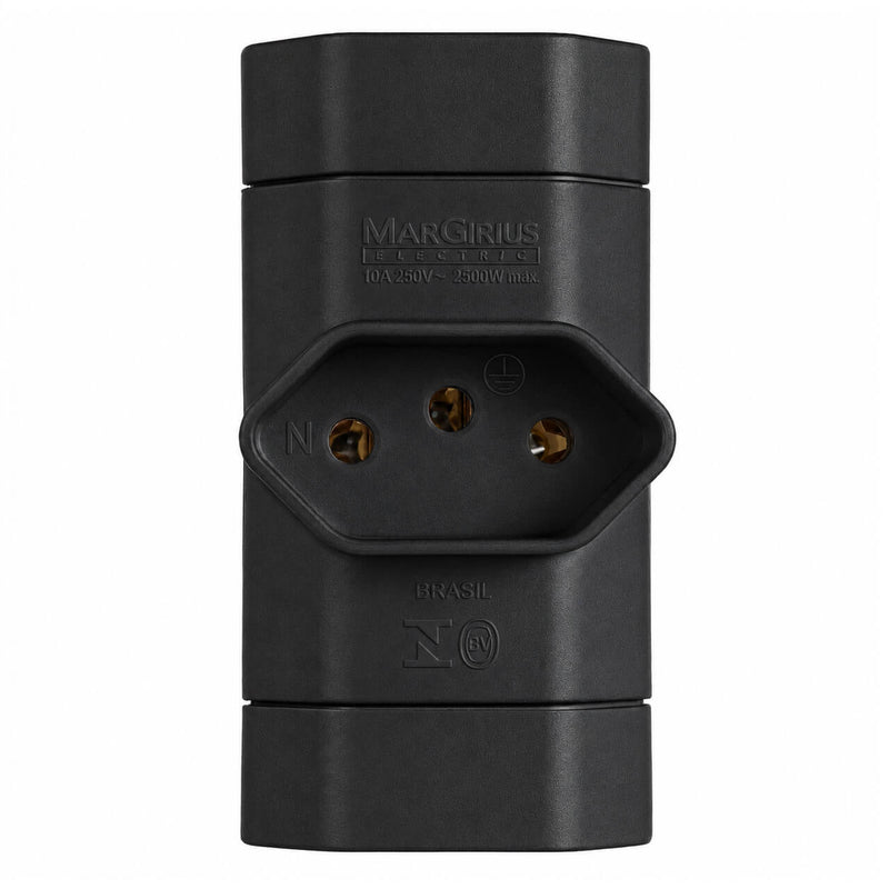Adaptador Benjamim T 3 Saídas 10A - Novo Padrão