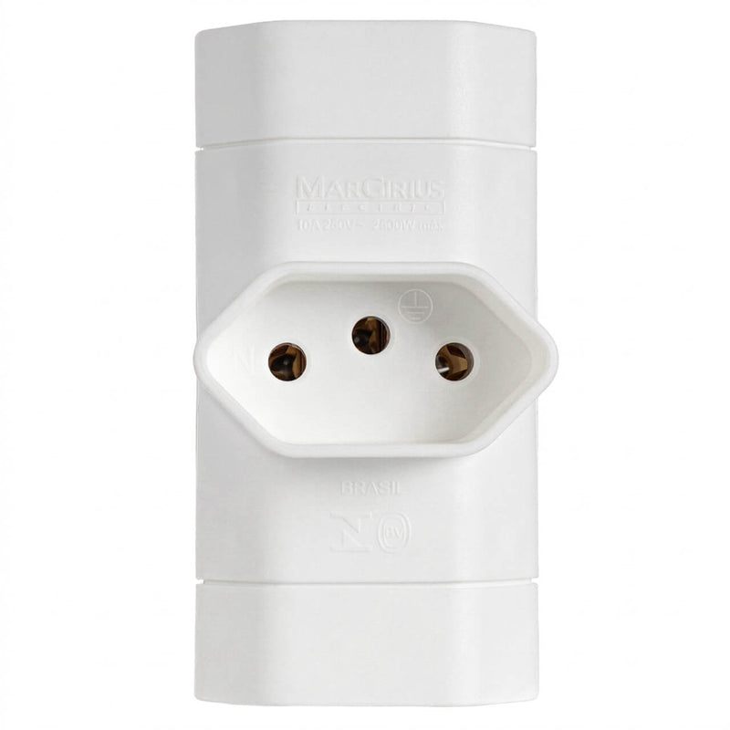Adaptador Benjamim T 3 Saídas 10A - Novo Padrão