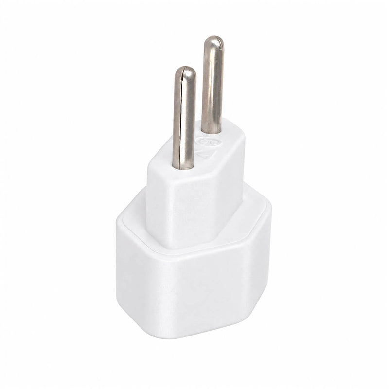 Kit com 10 Adaptador de Tomada Padrão Antigo para Novo Padrão 2 Pinos 10A Branco
