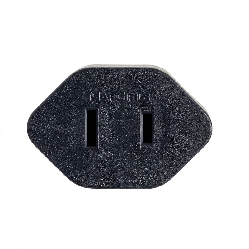 Kit com 5 Adaptador de Tomada Padrão Antigo para Novo Padrão 2 Pinos 10A Preto
