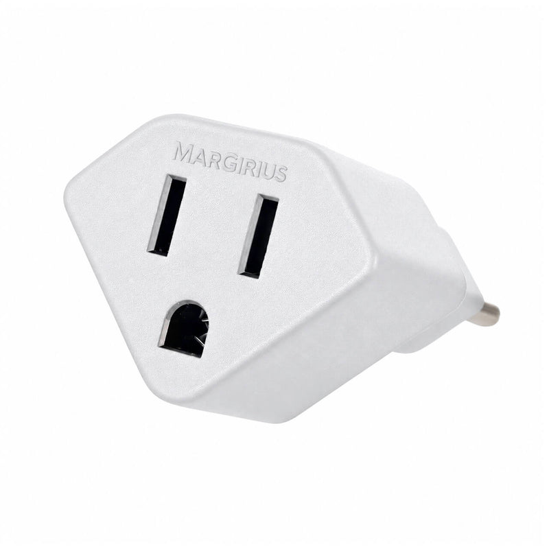 Adaptador de Tomada Padrão Americano para Novo Padrão 3 Pinos 2P+T 10A