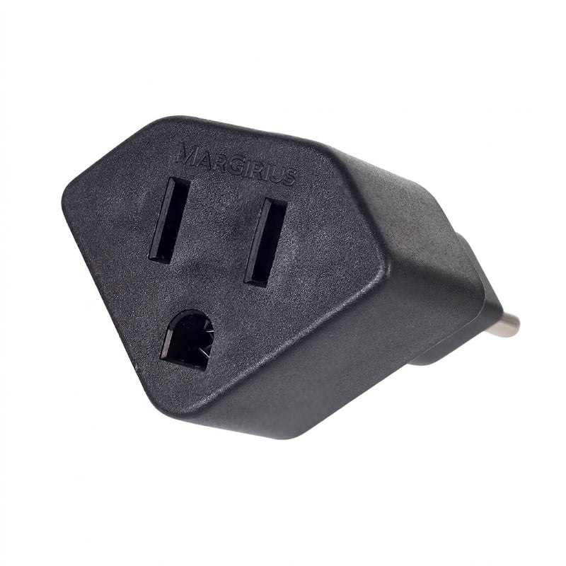 Adaptador de Tomada Padrão Americano para Novo Padrão 3 Pinos 2P+T 10A