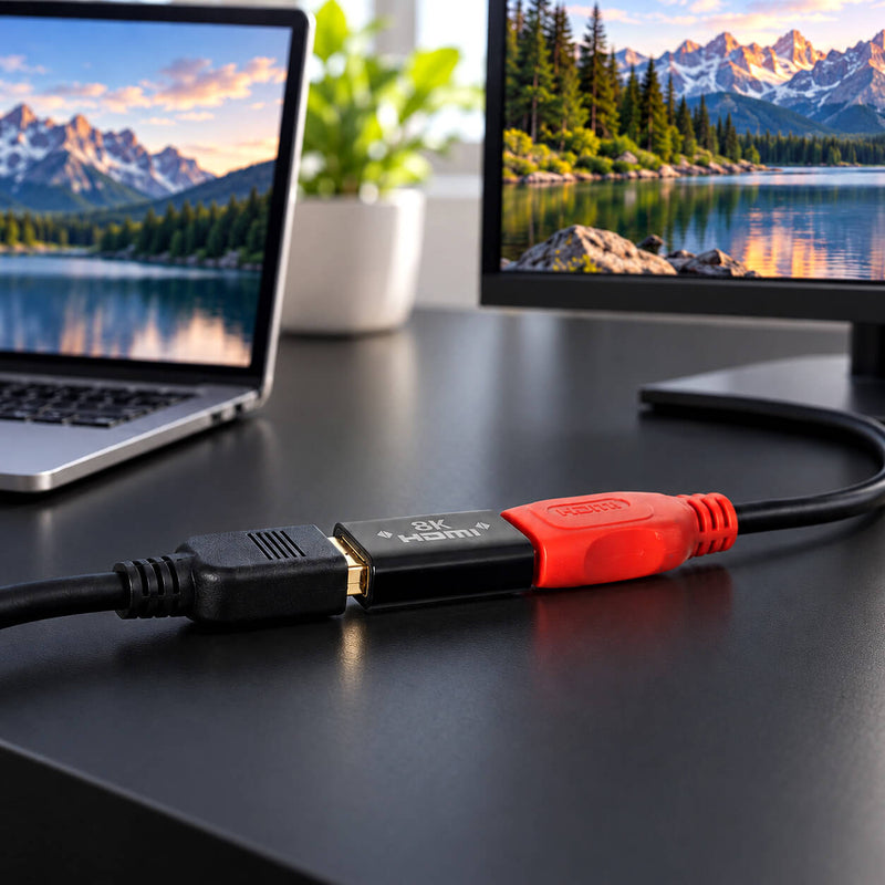 Kit com 10 Emenda HDMI 2.1 Fêmea x Fêmea 8K 60Hz 4K 120Hz 48Gbps HDR