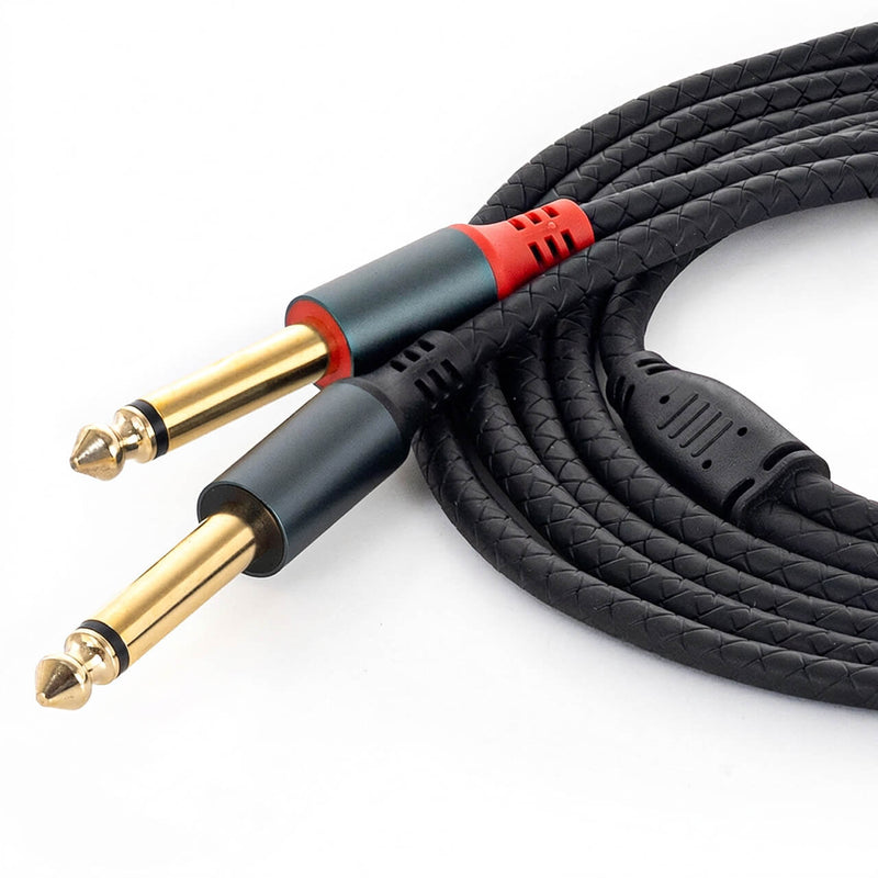 Cabo de Áudio USB-C para 2 P10 L/R com DAC – Celular para Mesa de Som - 2 m