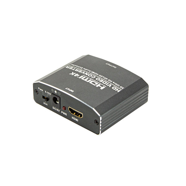 Repetidor HDMI com Extrator de Áudio, RCA, SPDIF - Video Converter