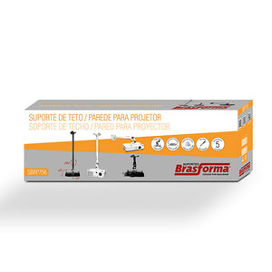 Suporte para Projetor de Teto e Parede Universal -  SBRP756 - Brasforma