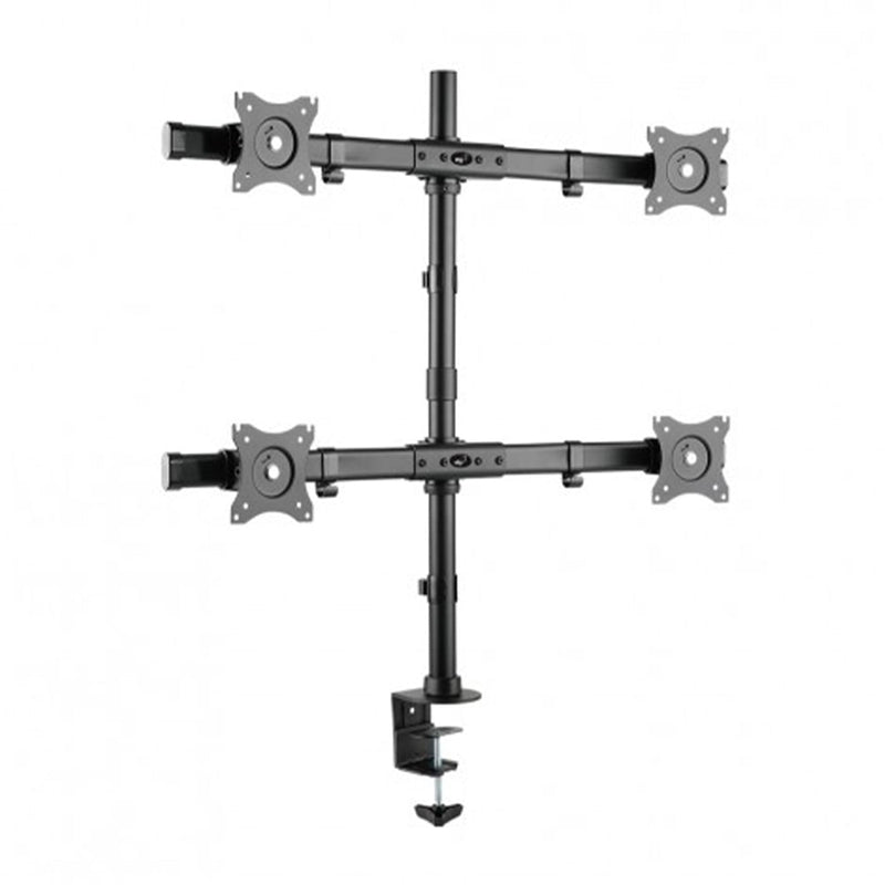 Suporte Articulado de Mesa para 4 Monitores de 15" à 27" Polegadas