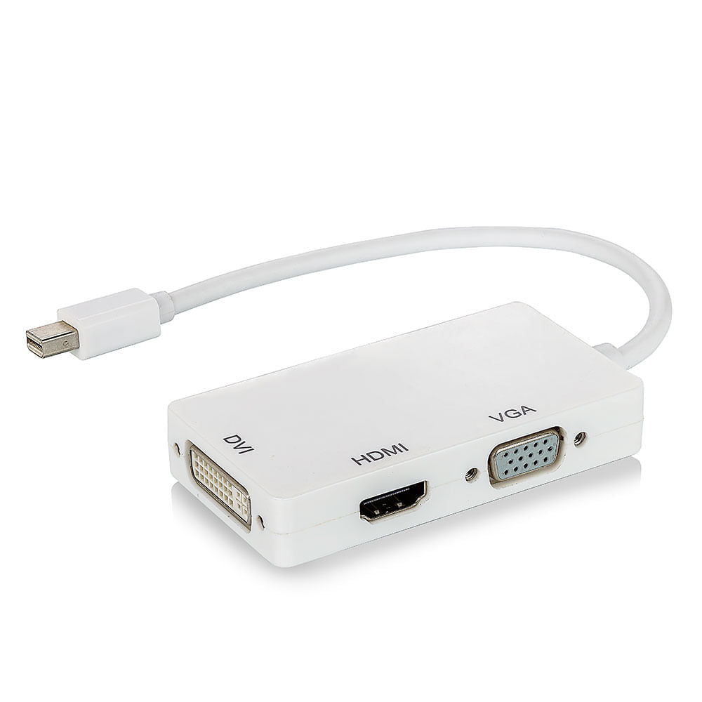Adaptador Mini Displayport para HDMI VGA DVI