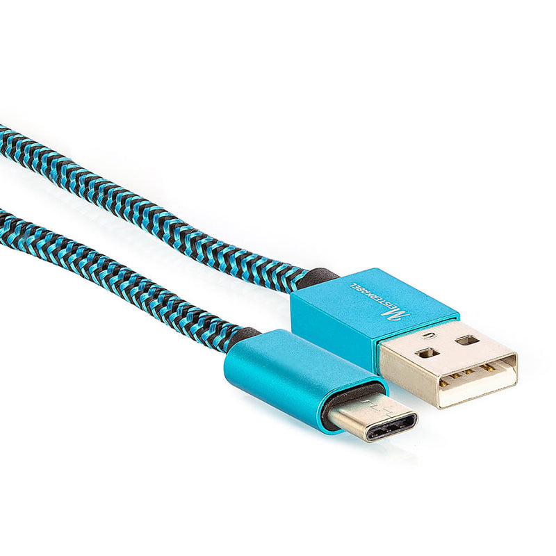 Cabo USB Tipo-C para USB Revestido com Tecido Trançado em Nylon