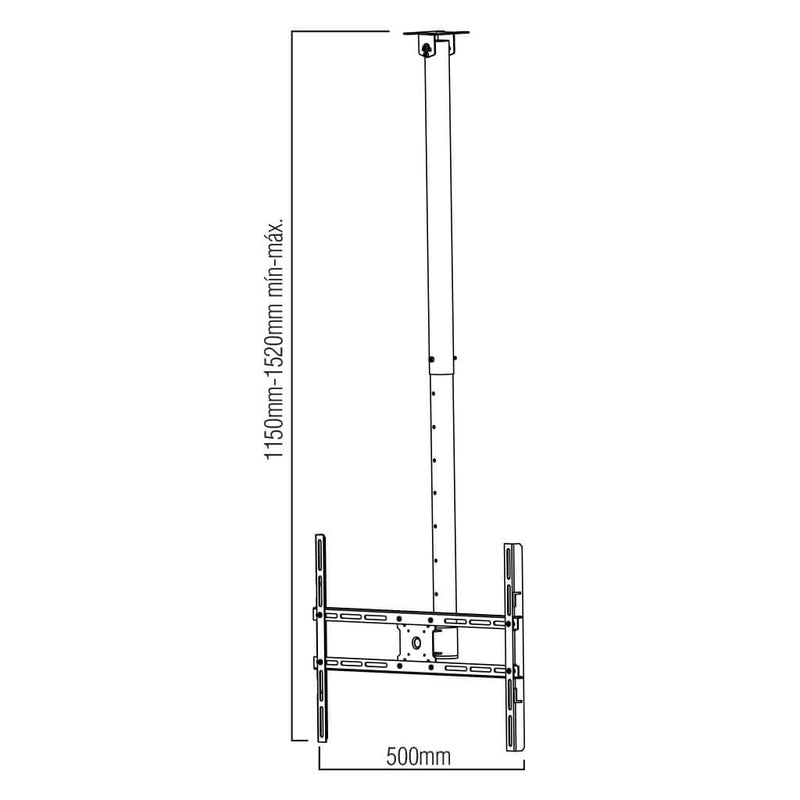 Suporte de Teto para TV - Articulado, Giros 360°, LCD - LED 10" -  80"