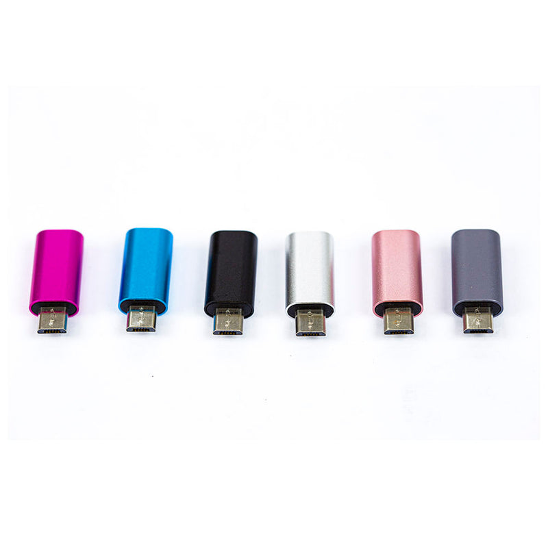 Adaptador Micro USB macho pra USB Tipo C Fêmea