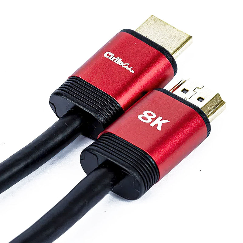 Kit com 5 Cabo HDMI Ultra High Speed - Versão 2.1 8K - Cirilo Cabos - 3 metros