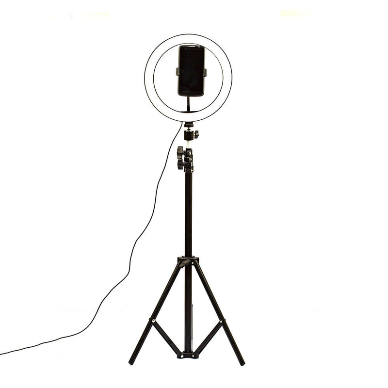 Iluminador Grande - Ring Led Light Usb Controle Suporte Ajustável