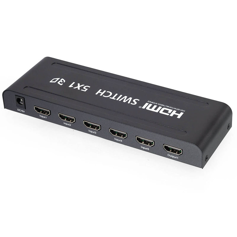 Switich HDMI 5x1 3D Full HD C/ Controle Remoto