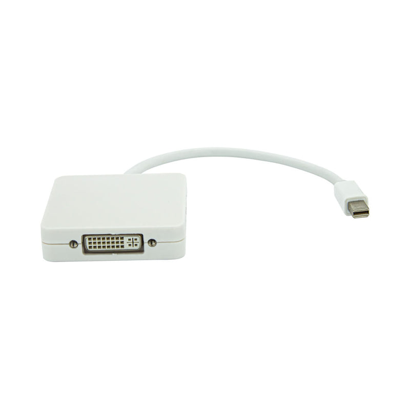 Adaptador Mini DisplayPort 3 em 1,  DVI, HDMI e DisplayPort