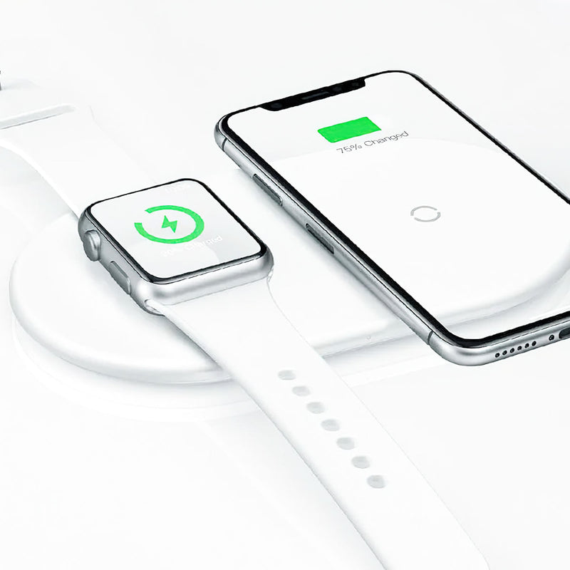 Carregador Sem Fio 2n1 para Apple Watch e Smartphones