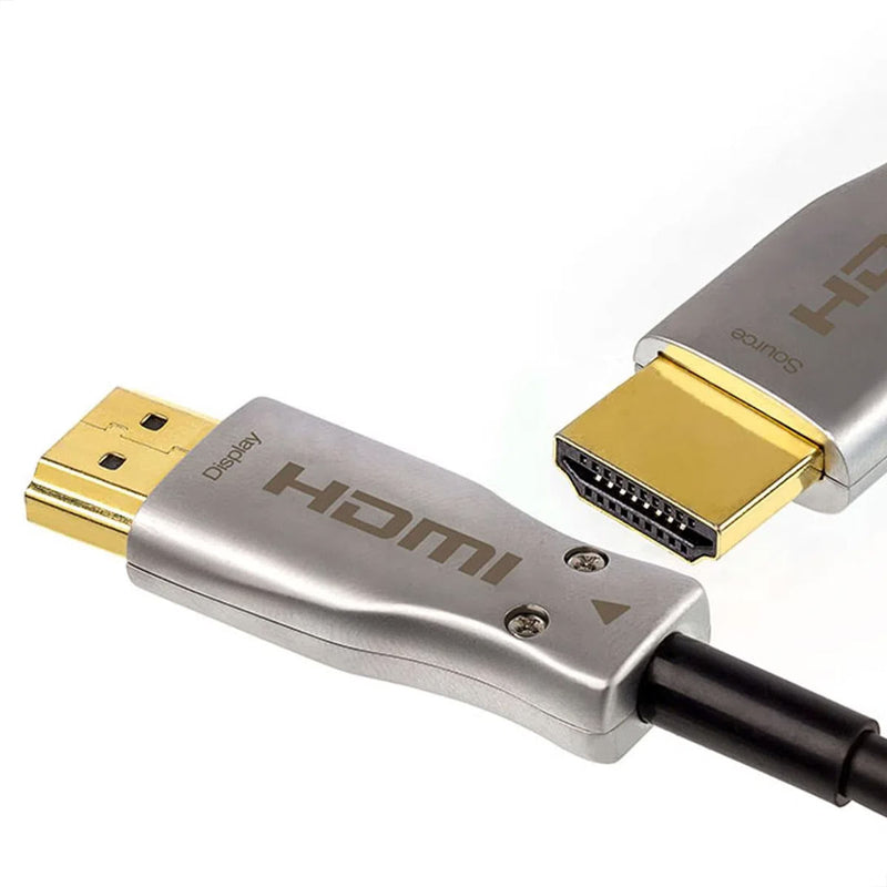 Kit com 5 Cabo HDMI 2.0 4K Fibra Óptica 90 MT