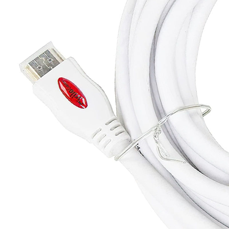 Cabo HDMI 2.0 4K Ultra HD 3D Branco - 20 metros