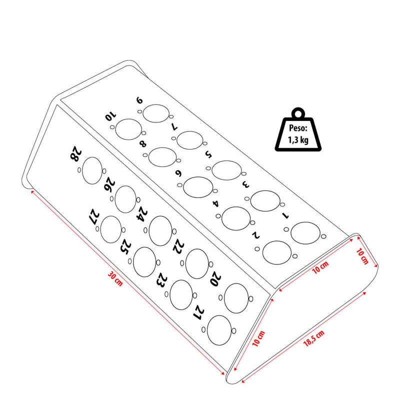 Caixa de medusa multicabos 28 vias reforçada profissional