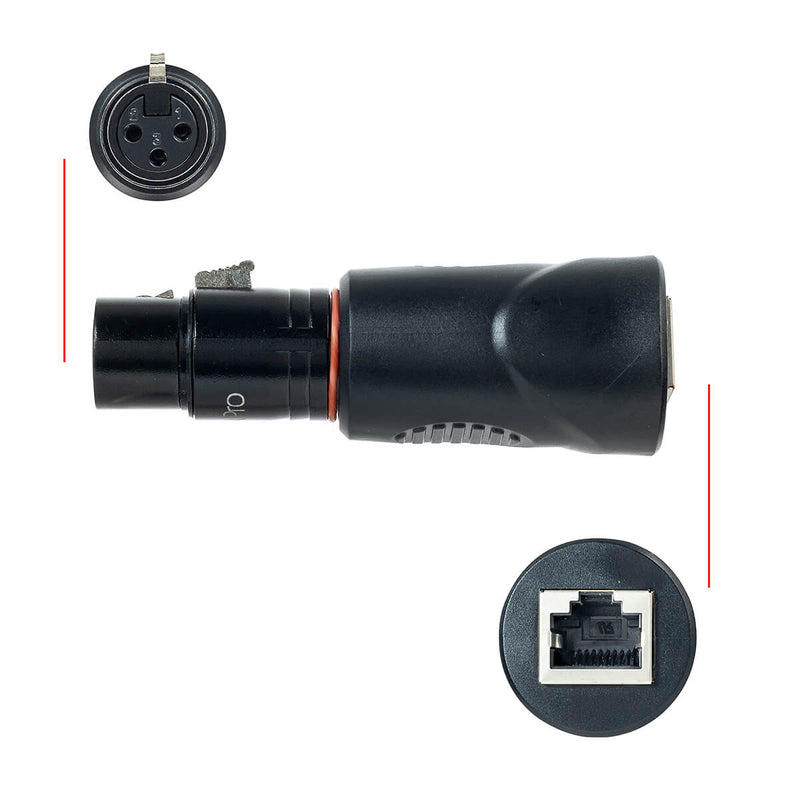 Adaptador Plug Conector XLR para RJ45
