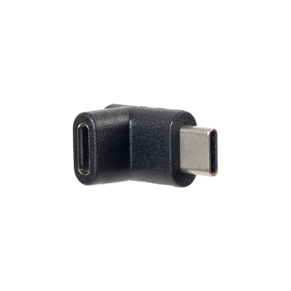 Adaptador USB-C 3.1 Macho para USB-C Fêmea 90° Graus para Cima - Preto
