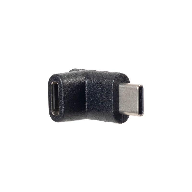 Adaptador USB-C 3.1 Macho para USB-C Fêmea 90° Graus para Cima - Preto