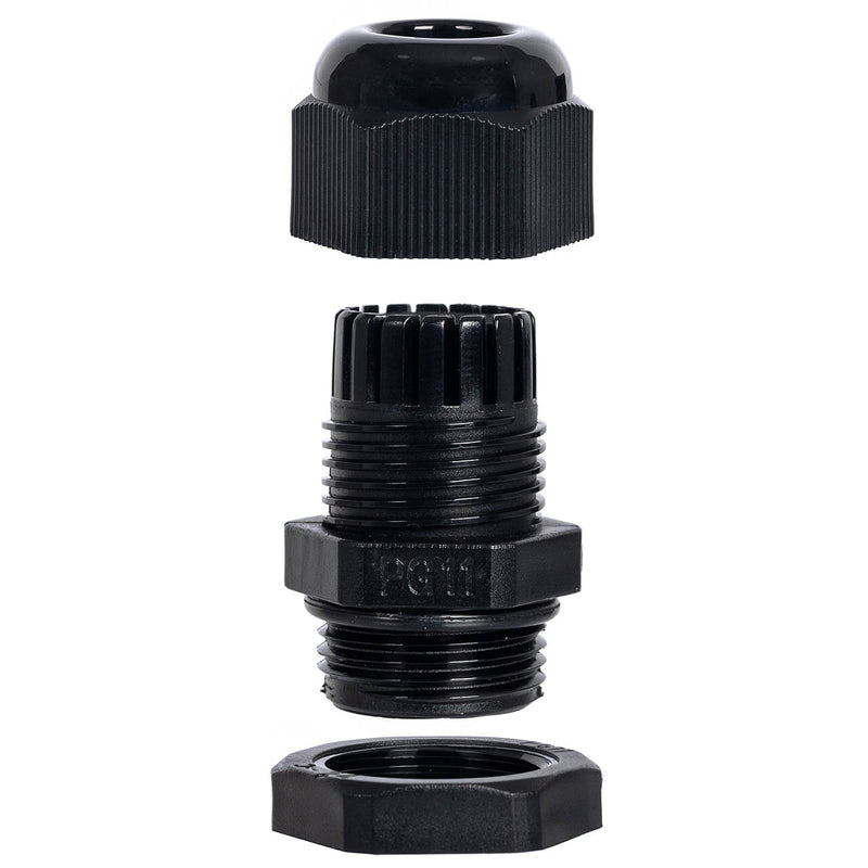 Conector Prensa Cabo Nylon Preto
